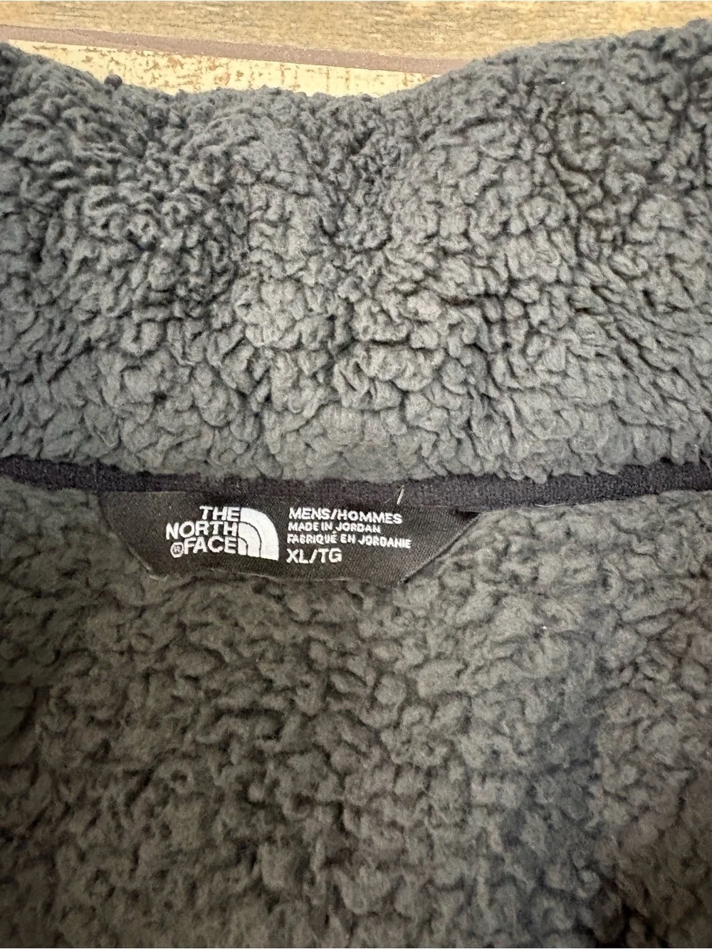 The North Face Men’s  Charcoal Sherpa Pullover Jacket